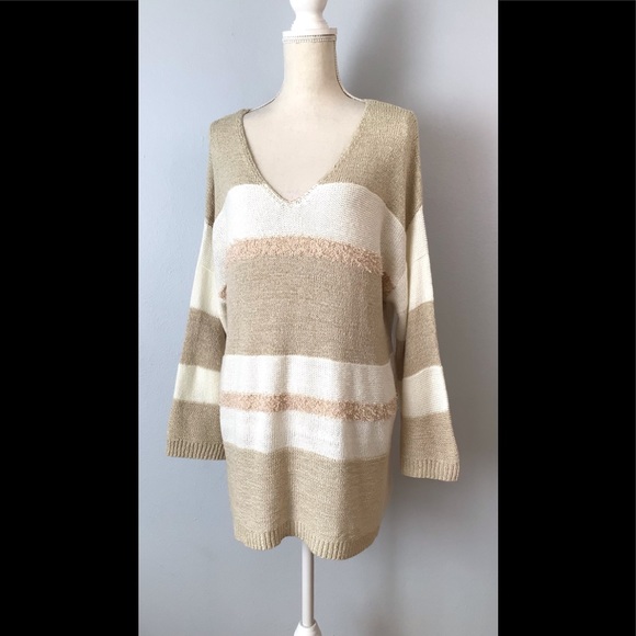 Soft Surroundings V-neck Tunic Sweater Size 1X - Picture 3 of 8